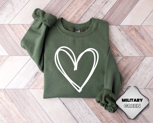 Valentines Heart Sweatshirt, Womens Valentines Day Sweatshirt, Valentines Day Gift, Love Sweatshirt, Teacher Valentines Shirt, XOXO Shirt